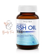 Vistra Odorless Fish oil 1000 mg. วิสทร้า โอเดอร์เลส ฟิชออยล์ 1000 มก. 45's 1 ขวด