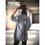Geissele2.0 new 100% high-quality cotton casual loose military fans astronaut printing tactical unis