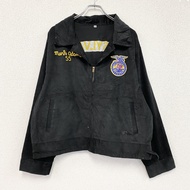FFA Jacket, Farmer's Jacket, Corduroy Jacket, Replica, Remade, Embroidered, Black, XXL Size, Vintage