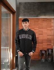 RA CLOTH VARSITY JACKET BASEBALL REBEL ID FULL BORDIR