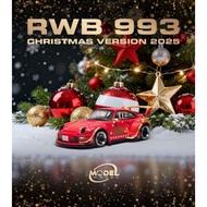 PORSCHE RWB 993 (2025 CHRISTMAS VERSION) MODEL MODEL 1/64 DIECAST MODEL