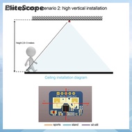 EliteScope HLK-LD2410 Mới 5V Mini độ nhạy cao 24Ghz sự hiện diện của con người cảm biến trạng thái R