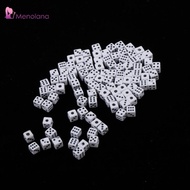 [Menolana] 100pcs 5mm Six Sided D6 Dice Dies for Table Games  RPG Gaming Gift Collection