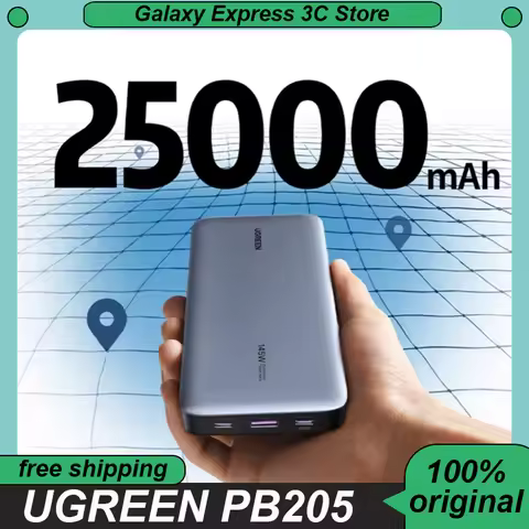 UGREEN PB205 Power Bank 20000mAh 25000mAh Large Capacity Fast Charge Mobile Power Bank for Laptop No
