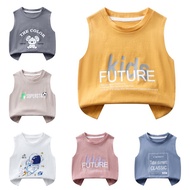 【LF】Kids Tank Tops Cotton 90-160cm Boys & Girls Summer Vest for Summer
