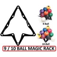 (SG SELLER) 9 / 10 Ball Pool Billiard Magic Rack / Magic Rack / Magical Pool Rack