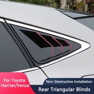 ✿♠❣TAJIAN Car ABS Rear Side Triangular Window Leaf Panel Window-shades Cover Blind Jalousie Exterior