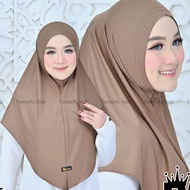 Aleysa premium Comfortable non-Padded Instant Bergo Jarsey Hijab