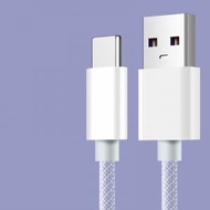 PPOWER - (紫色) USB to Type-C 高密度雙色編織快充數據線 / 充電線/ 叉電線 (701220808727) [[90天保養]] 發票後90天內可攜同損壞的舊充電線前往保養公司一換一