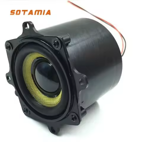 SOTAMIA 1Pcs 2 Inch Subwoofer Passive Speaker 4 Ohm 10W Diaphragm Glass Fiber Waterproof Full-range 