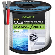 12/2 Marine Wire (200 Feet) 12AWG Gauge - Tinned OFC Copper/Marine Grade Speaker Cable/Duplex / 2 Co