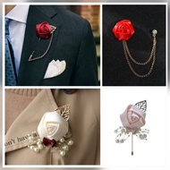 Creative Groom Bride Simulation Brooch Pin Corsage Pin Wedding Supplies