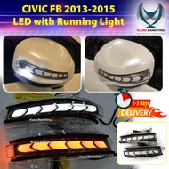 Honda Civic FB 2013 2014 2015 Side Mirror Signal LED with Running Light Lamp Lampu (2pcs /set) car accessories