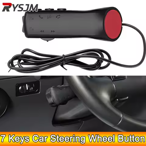 AD 7 Keys Car Steering Wheel Button Remote Controller Car Radio GPS Navigation DVD Android Wired Rem