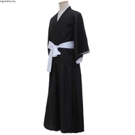 Anime Bleach Kuchiki Rukia Cosplay Costume Black Wigs and Kimono Uniform Sets Bleach Cosplay Costume