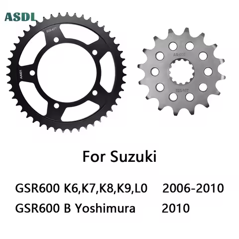 525 47T 16T Motorcycle Front And Rear Sprockets Carburized Steel for GSR600 K6 K7 K8 K9 L0 2006-2010