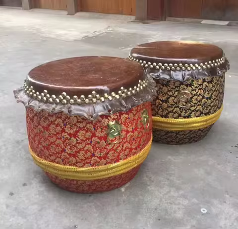 Chinese Foshan Lion Drums Cosplay Lion Dance Drum Wusuh Kungfu Big Drum party stage prop