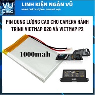Pin cho camera hành trình Vietmap D20 và Vietmap P2 G79 1000mahpro
