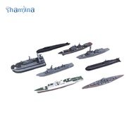 [Shamjina] 8pcs 4d Model Educational Toy Arts And Artists Patrol Ship Model 4d Warship for Kids.