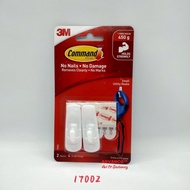 3M 17002ANZ COMMAND SMALL UTILITY HOOK (2HOOKS 4 SMALL STRIPS)