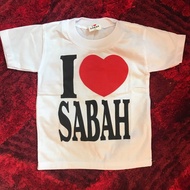 Sabah T-shirt souvenir gift kids & Adult unisex