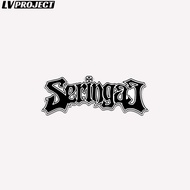 Seringai Band Logo Sticker Black Metal Logo Sticker Motorcycle Helmet Tumbler Laptop hp