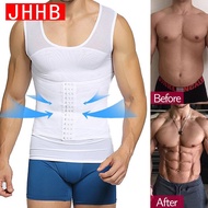 Men's Body Shaper Waist Trainer Trimmer Belt Invisible Mesh Corset Modeling Tummy Control Fitness Tight Thin Vest Shapewear