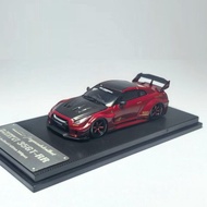 MC 1: 64 Nissan Nissan GTR R35 Wide Body LB GTR GT Carbon Cover Alloy Car Model