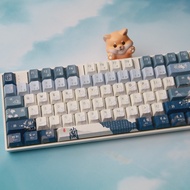 Hi Yuan Chuang Lan Ting Ji Shu QX3 Mechanical Keyboard Keycaps Low Profile Hot Swap Full Five Sides