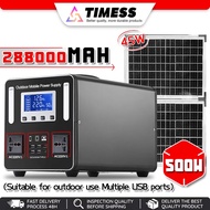 Power Station 500W/288000MAH Large Capacity Battery outdoor Power bank Solar Generator Powerbank Cam