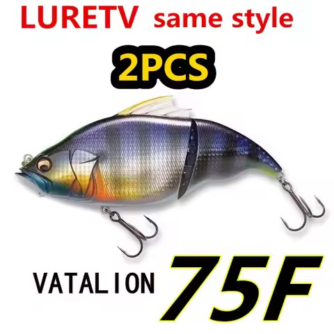 LURETV Japan SAME STYLE VATALION 75F 2PCS Multi section Fish Large Slow Sinking/Slow Sinking Mandari