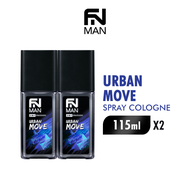 [Paket isi 2] FN Man 2 IN 1 Spray Cologne Urban Move Botol 115ml