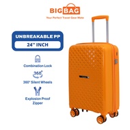 BIG BAG Nomad 24" (PP) Polypropylene Luggage 24 Inch Unbreakable Luggage Bag Travel 24 Inch Suitcase