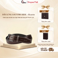 Country Hide Belt H23079 - High Quality Cow Leather Elegant Office Design