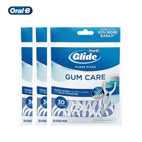 Oral B Flosser Glide Floss Picks Dental Toothpicks Gum Care Teeth Cleaning Sticks Y-shaped 3D Floss 