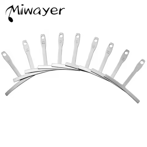 Miwayer 9 Pcs Guitar Radius Gauge Under String Radius Gauge String Gauges Luthier Tools for Guitar F