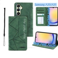 Case Samsung Galaxy A35 4G A35 5G A55 4G A55 5G Flip Cover Wallet Cover Hp Casing Wallet Flip Magnet