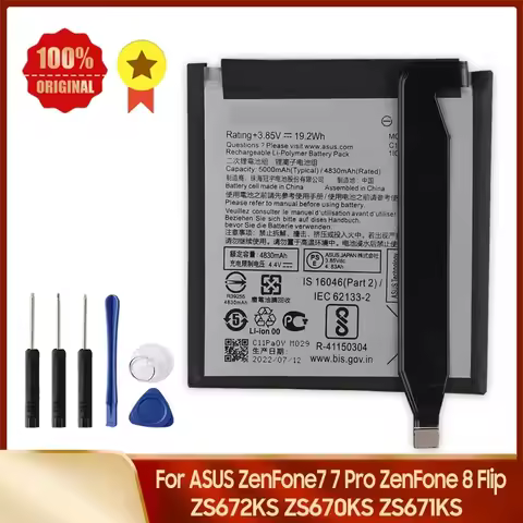C11P1904 For ASUS ZenFone7 7 Pro ZenFone 8 Flip ZS672KS ZS670KS ZS671KS Phone Replacement Battery Wi