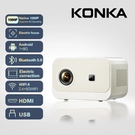 KONKA/康佳 Projector Portable 4k Electric Focus 1080P Full HD Wifi Bluetooth Smart Home Theater C1PRO 