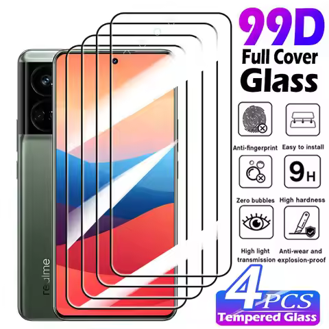 1-4PCS Tempered Glass For Realme GT 2 3 5 240W 6 Screen Protector Cover Film For Realme GT Neo 5 SE 
