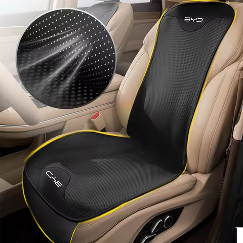 Luxury Leather Car Seat Cover Four Seasons Front/Rear Seat Protector Pad for BYD Atto3 Han Song plus