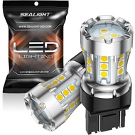 Mentol LED SEALIGHT 7443 Putih, Sangat Terang 7441 7444 T20 992 W21W Mentol LED untuk Lampu Letak Br