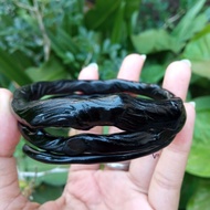 Black sea root bracelet wrapped 3