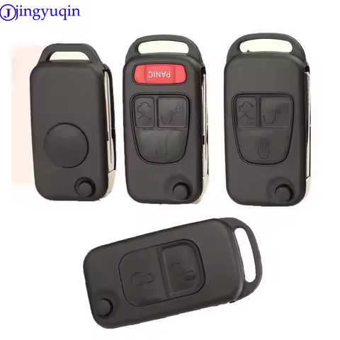 jingyuqin 1/2/3/4 Buttons Car Remote Folding Flid Key Shell Cover For Mercedes For Benz B200 A160 W1