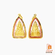 AURORA จี้พระพุทธชินราช ทรงสามเหลี่ยม สีทอง