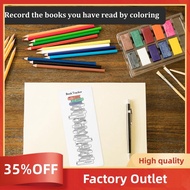 12pcs 2025 Reading List Bookmark, Coloring Book Tracker & Rating Reading Log Funny Reading List Page