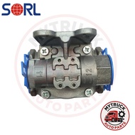 SORL | Trailers Truck 4 Port Quick Release Valve with Double Check - M22 & M16 | SCANIA