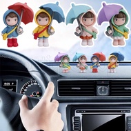 [ Featured ] Cartoon Anime Characters Statue / Cute Umbrella Girl Ornaments / Mini Action Figure Doll Decoration / Desktop Doll Micro Landscap Decor / Car Dashboard Accessory