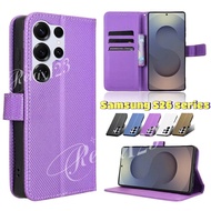 For Samsung S26 Ultra 5G Luxury Diamond Plaid Leather Casing For Samsung Galaxy S26+ S 26 Ultra S26 