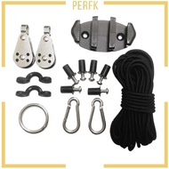 [Perfk] Kayak Anchor Pulleys Sturdy W Kayak Anchor for Canoe